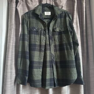 TOBACCO MOTORWEAR SERAPE FLANNEL SHIRT - Green